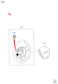 DA1D3298017-Steering wheel/charcoal black