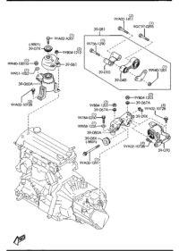 GJ6A39011-Bracket NO.1, engine