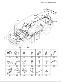 9033652-Cord, back-up & rr license lamp (2.583)