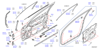 80839JN01B-SEAL-FRONT DOOR PARTING,LH