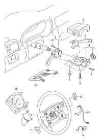 8L0953513G-Switch, high beam & low beam lamp