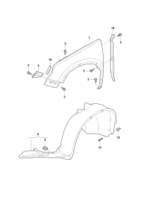 5ND805911-WHEEL HOUS/VW /BORA/1998