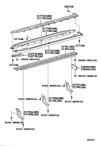 517850G010-Bracket sub-assy, side step, no.2 rh