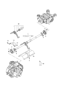 5QJ521101D-PORSCHE CAYENNE CARDAN SHAFT