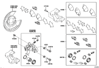 0446647101-PAD KIT, DISC BRAKE, REAR