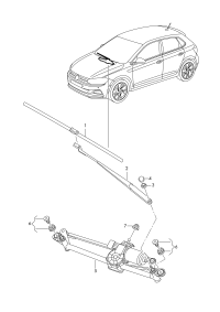 2SD955425B-Wiper blade
