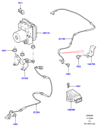 SRO000020-SENSOR ASSY-WHEEL SPEED,LH