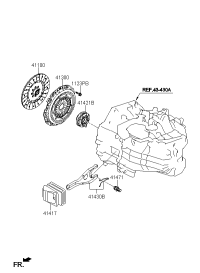 413003D100-COVER ASSY-CLUTCH