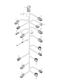 80A971035-Harness, for door trim