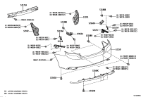 521550D130-SUPPORT, REAR BUMPER SIDE, RH