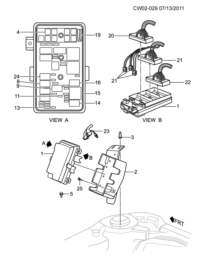 9035252-Junction, accessory wire harness (2nd design see 09026394, 3rd design see 09015966) (used before 200