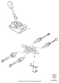 4S7R7E395HA-Cable assy-select lever control