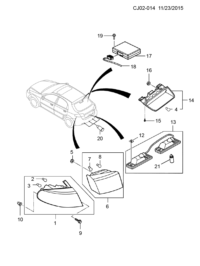 9037139-Lamp (incl 2-3), taillight