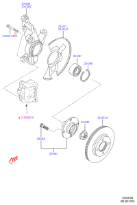 DG8033021A-Knuckle assy-rh