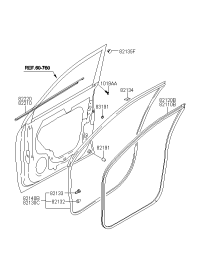821101F000EZ-W/STRIP-FR DR BODY SIDE LH