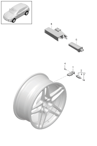 5Q0907275-Sensor tire pressure control system companion: