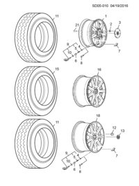 9033693-CAP HUB FRONF