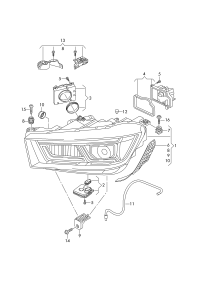 80A941774-LED HEADLIGHT/718 BOXTER