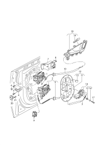 8J2837016F-AUDI TT MK2 WINDOW MECHANISM