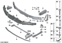 51117459883-Frame bumper upr fr