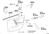 6749102590-GARNISH, FRONT DOOR LOWER FRAME BRACKET, RH