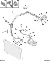 9814709280-Pipe, air conditioner refrigerating