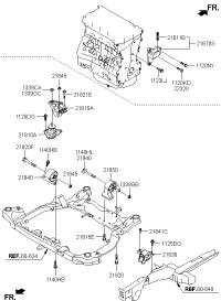 219301M100-BRACKET ASSY-ROLL STOPPER RR