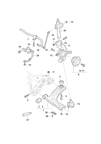 3QD407151A-Track control arm lh & rh