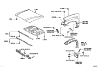 5381160840-FENDER SUB-ASSY, FR