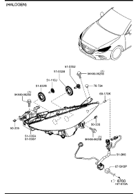 BKC3510K0-UNIT(R),HEAD LAMP