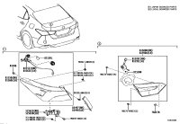 5256206170-Retainer, rear bumper, upper rh