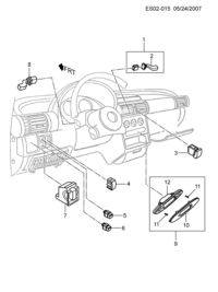90243395-Switch, windshield wiper