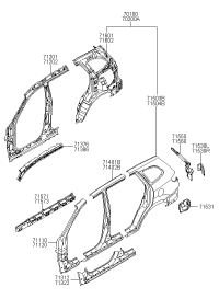 715302B000-PANEL ASSY-RR GUSSET,LH