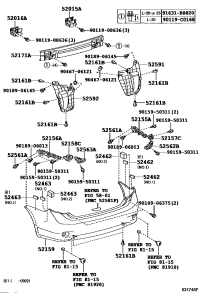 5201602070-ARM SUB-ASSY, REAR BUMPER, LH