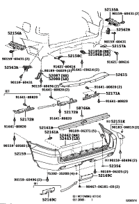 5215560060-BRACKET, REAR BUMPER SIDE, RH