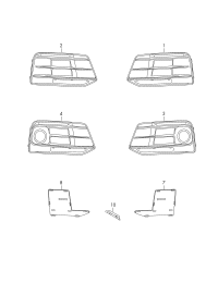 80A807679-Grille air guide: