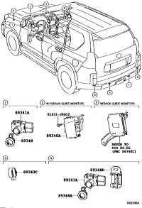 8934148010E4-SENSOR, ULTRASONIC, NO.1