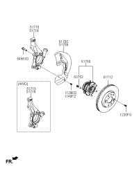 51755F8000-COVER-FR BRAKE DISC*