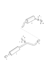 2QD253144-Bracket-exhaust