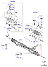 LR011316-Gear assy-steering