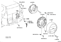 5190860201-BRACKET SUB-ASSY, SPEARE WHEEL CARRIER