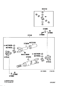 0437136030-SPIDER KIT, REAR PROPELLER SHAFT UNIVERSAL JOINT
