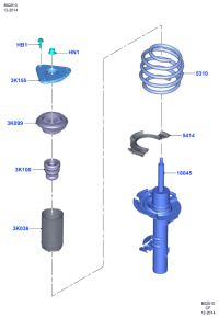 CV613K099AA-Bearing-front suspension strut