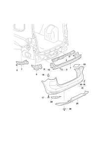 5TD807305-Reinforcement, bumper