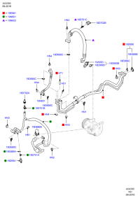 9W7319A593BA-GASKET,W.PUMP INLET
