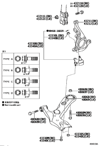 4321178010-KNUCKLE, STEERING, RH