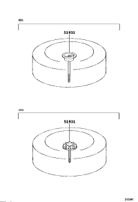 519310F010-CARRIER, SPARE WHEEL, NO.1