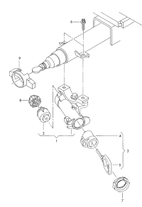 4B0905851-Lock sub set