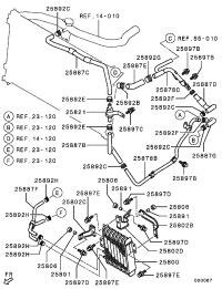 2922A331-HOSE,T/M OIL COOLER LINE