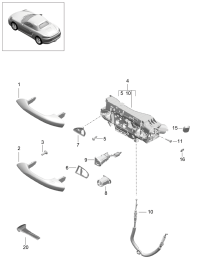 9P1837165Y-Handle, outer primed